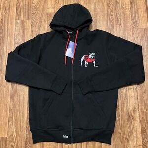 Georgia Bulldogs Hoodie Jacket Men‎ Medium Black Born To Win Franchise Club UGA